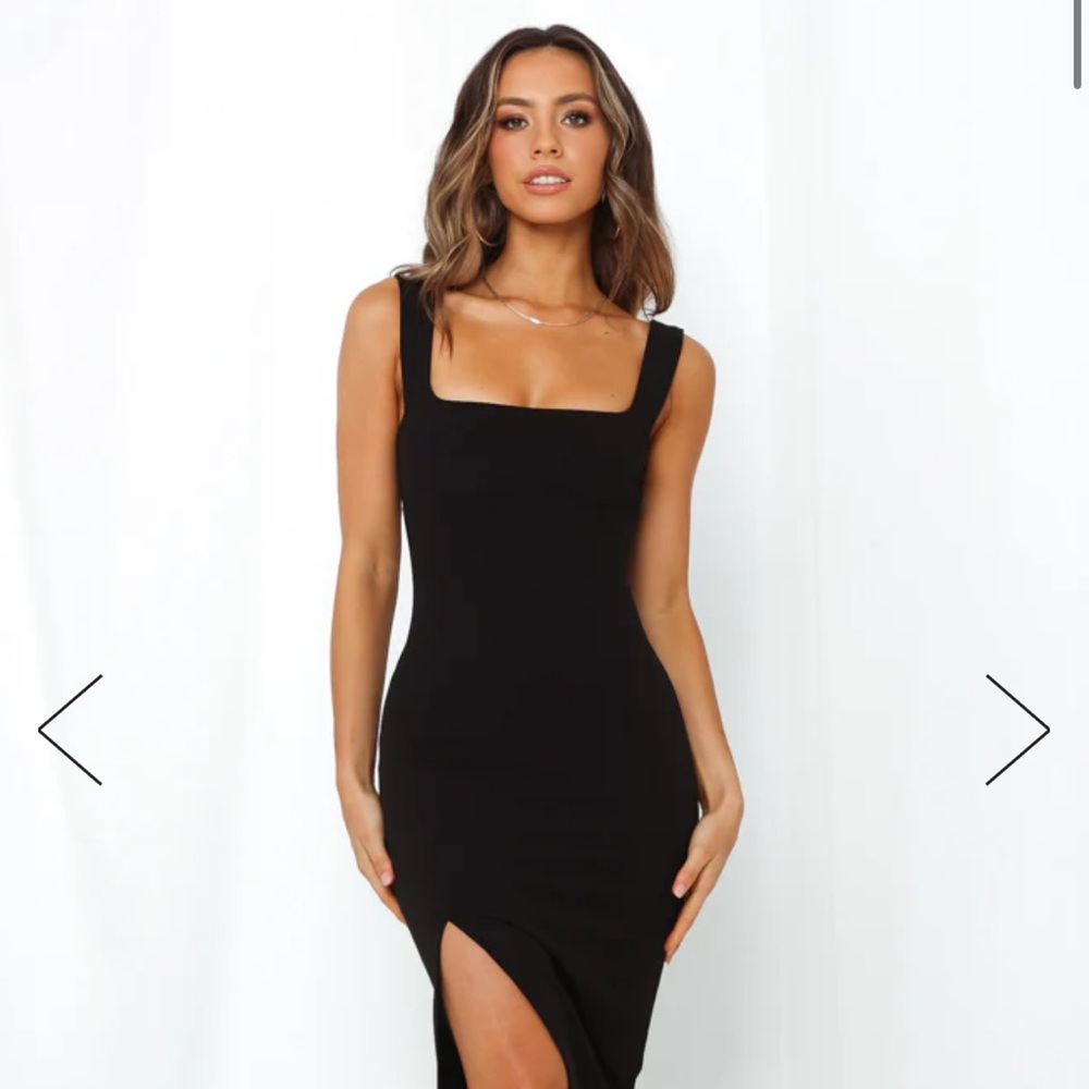 Black cocktail dress